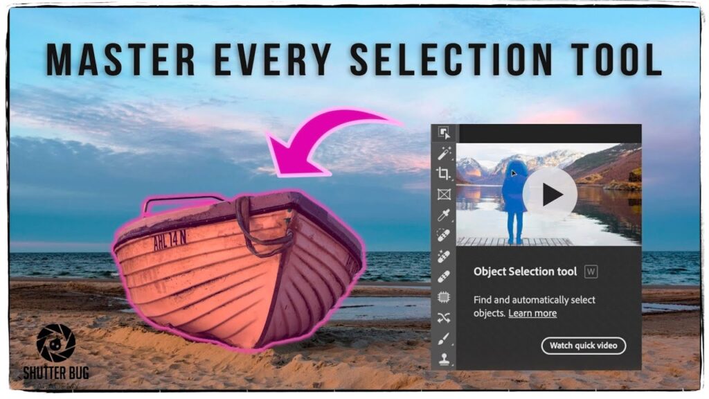 Learn how to master selections tools in Adobe Photoshop.