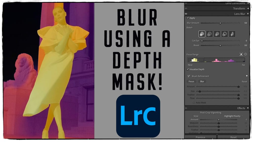 Master Lens Correction, Transform, Lens Blur, and effects in Lightroom