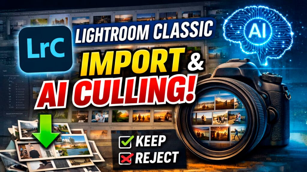 Adobe Lightroom Classic to Photoshop Workflow import and ai culling.