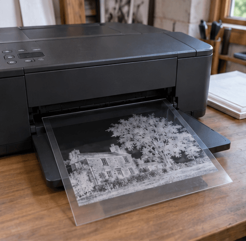 01-printing-digital-negative How to make a negative for a Cyanotype using Pictorico OHP Film.