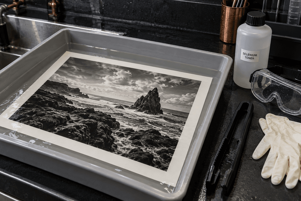 selenium toner Illustrative example of a print in selenium toner.