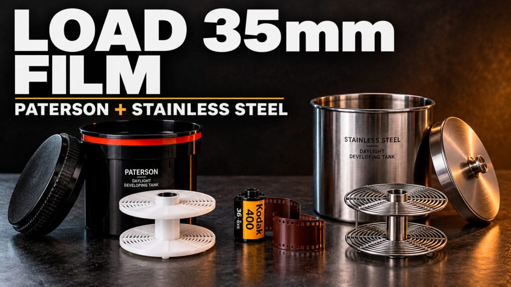 How to Load 35mm Film into Paterson and Stainless Steel Tanks