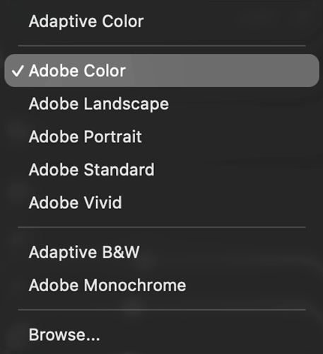 color presets