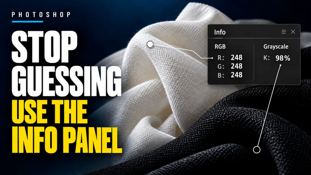Adobe Photoshop info panel